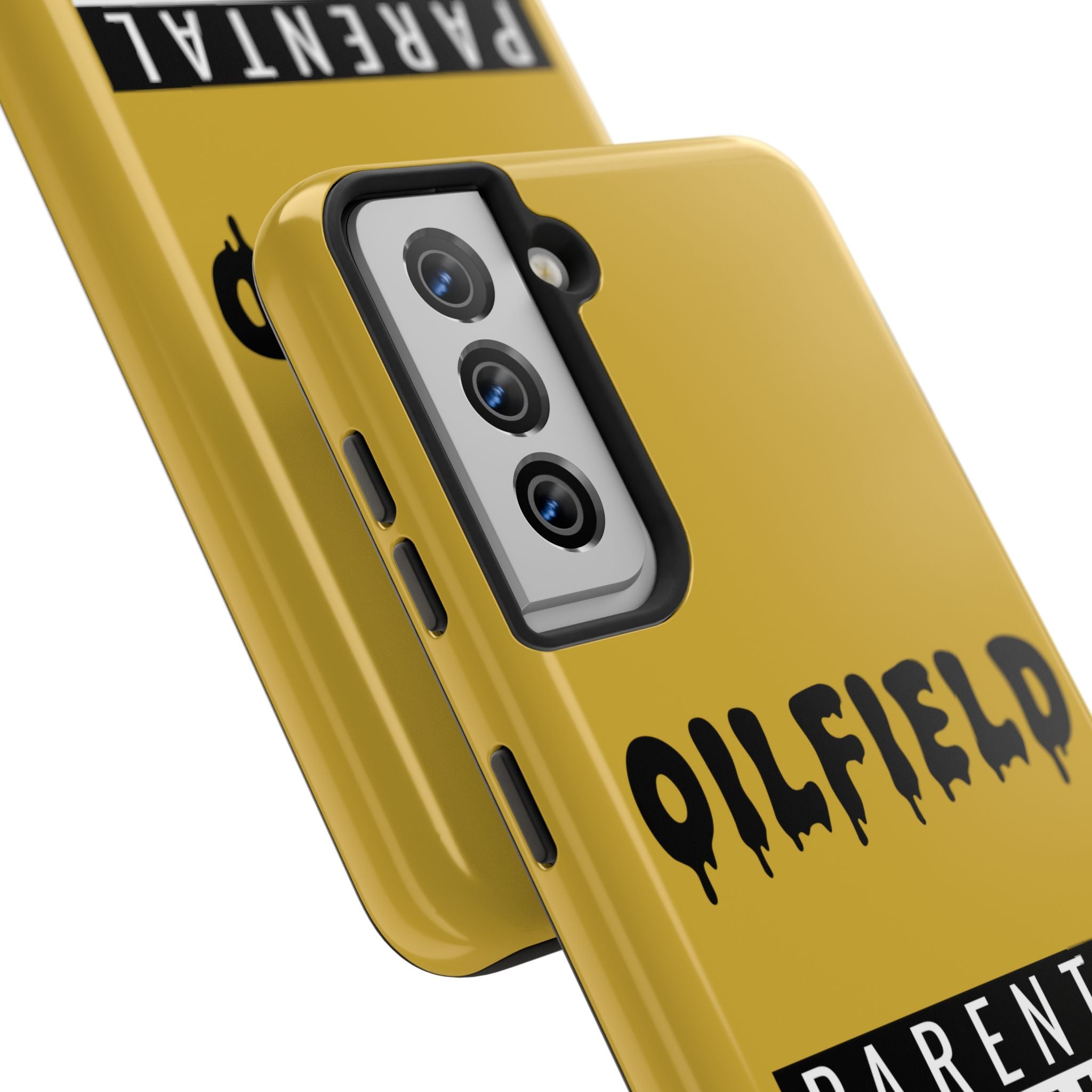 Parental Warning Oilfield Content Tough Phone Case (Golden)