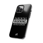 Parental Warning Oilfield Content Tough Phone Case (Black)