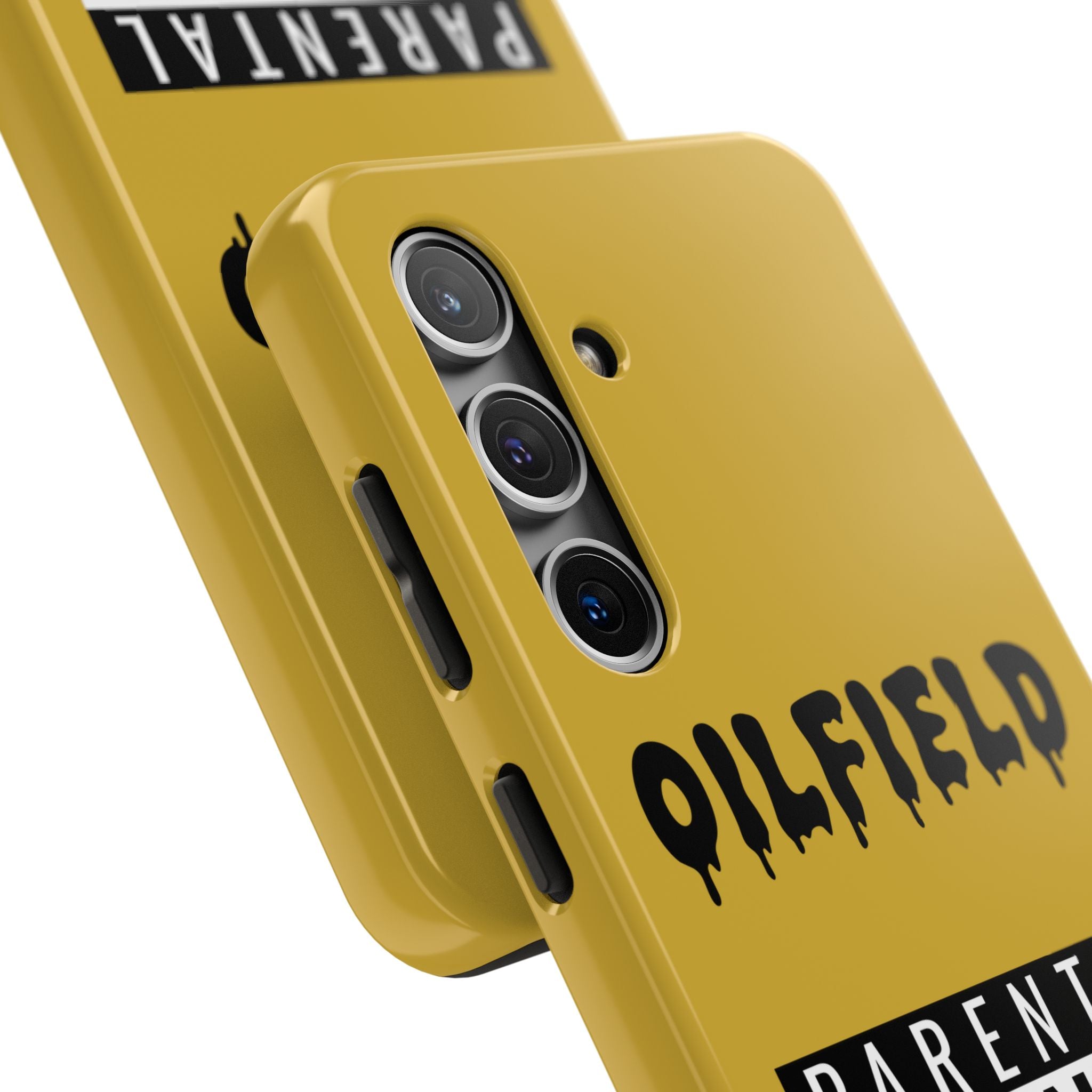 Parental Warning Oilfield Content Tough Phone Case (Golden)