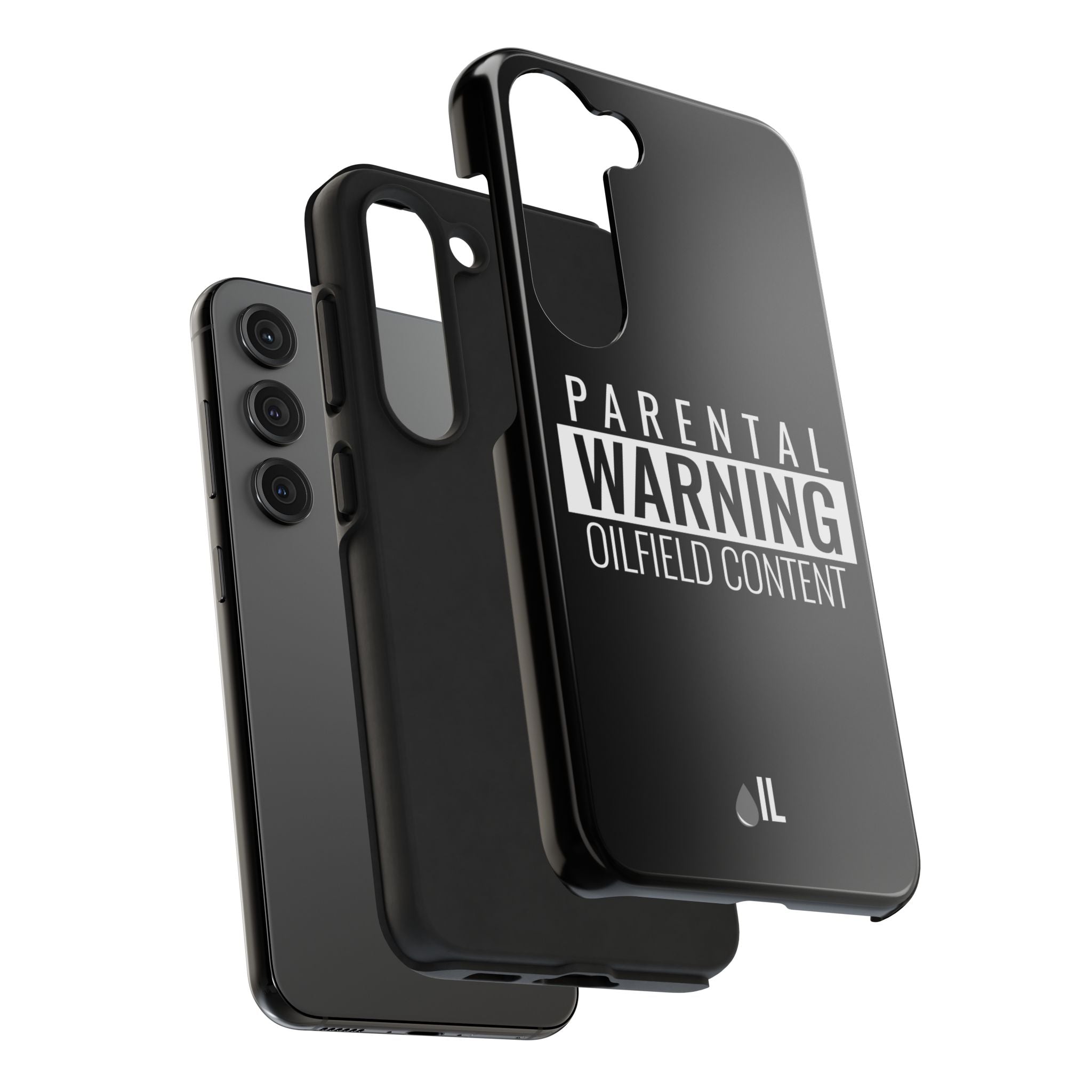 Parental Warning Oilfield Content Tough Phone Case (Black)