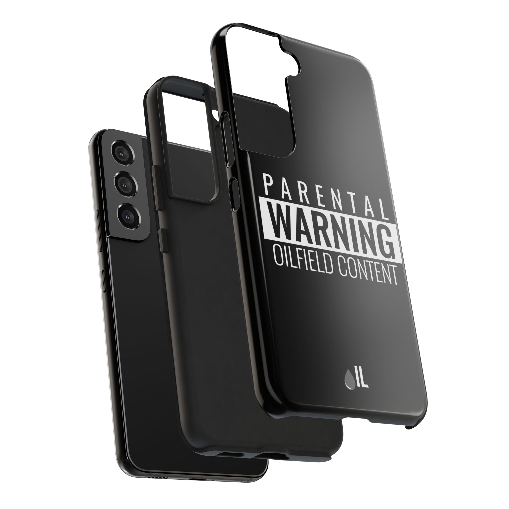 Parental Warning Oilfield Content Tough Phone Case (Black)