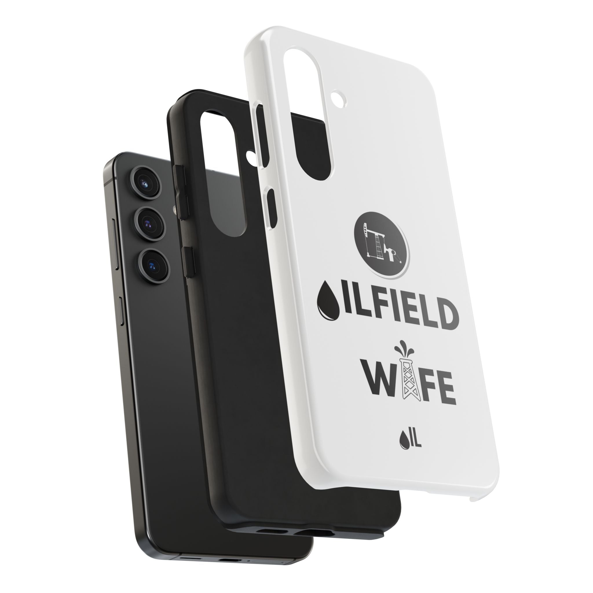 Oilfield Wife Tough Phone Case (White)