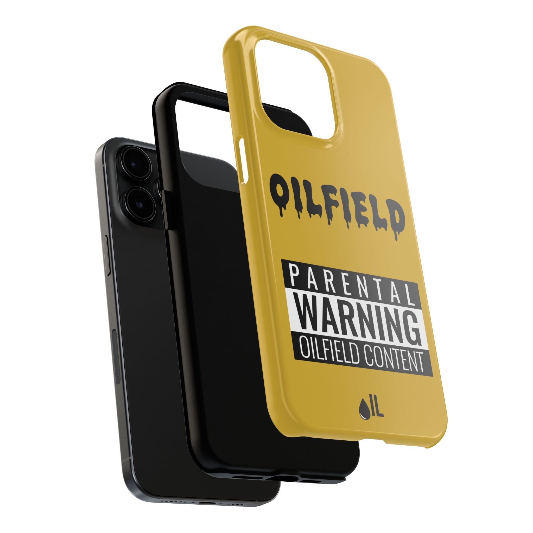 Parental Warning Oilfield Content Tough Phone Case (Golden)