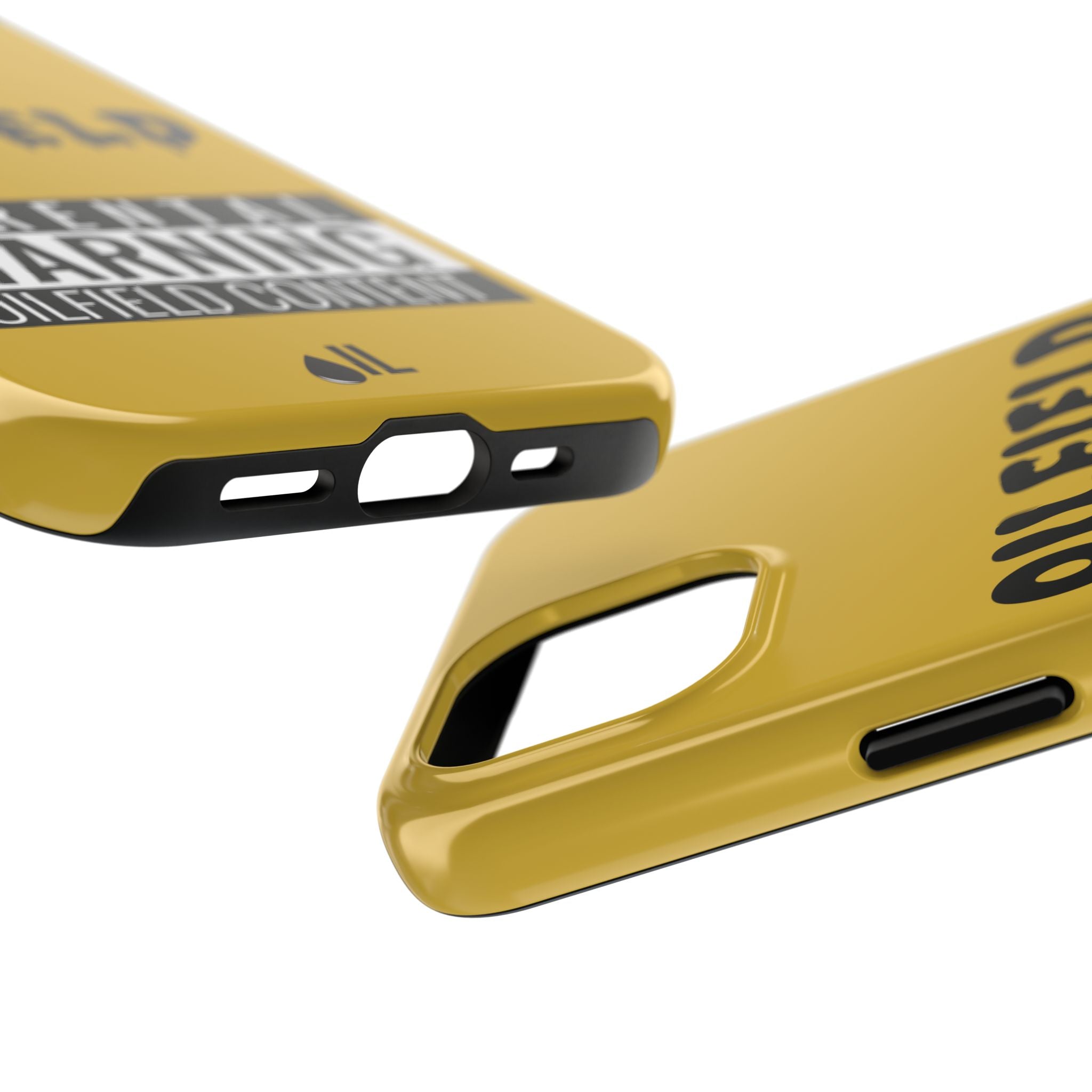 Parental Warning Oilfield Content Tough Phone Case (Golden)