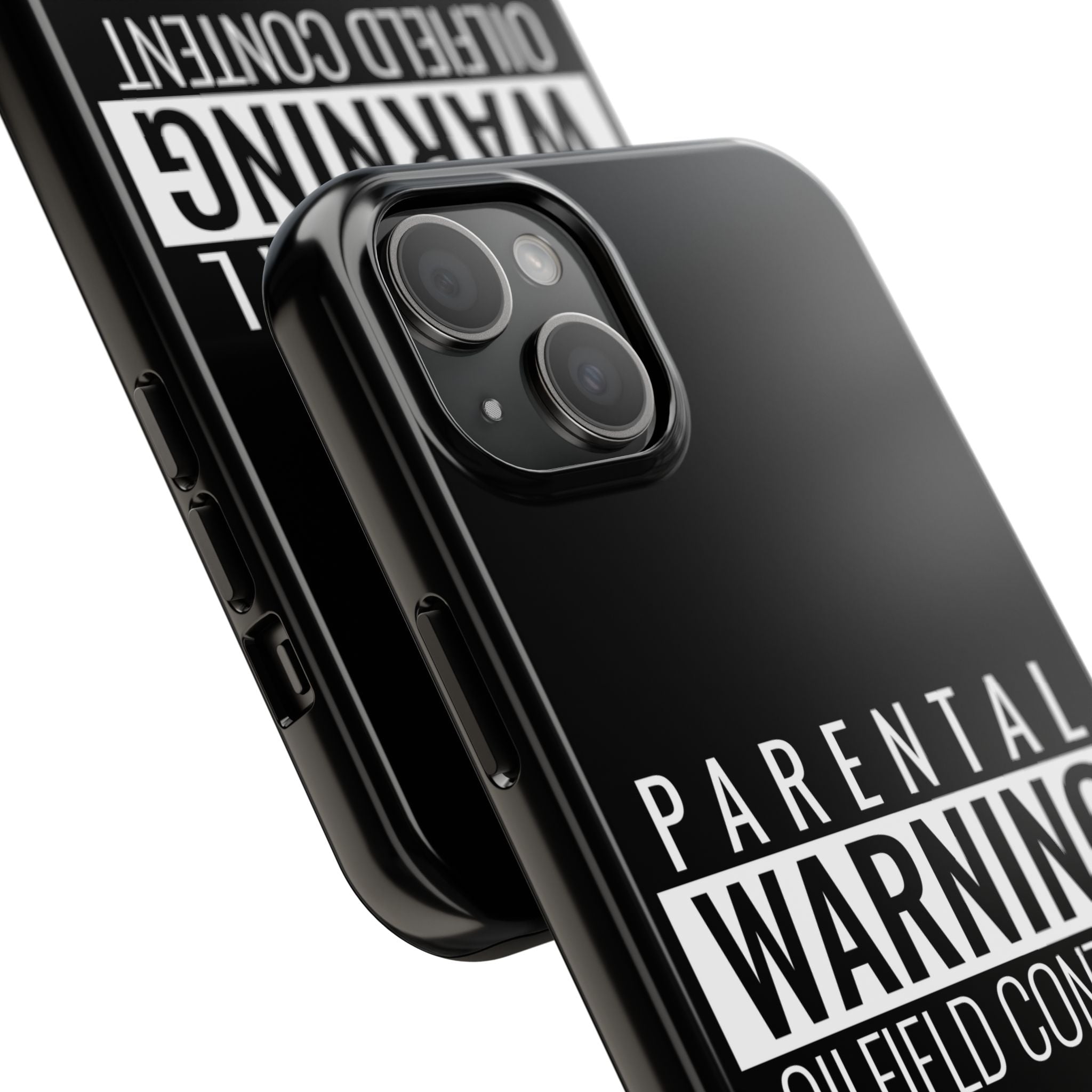 Parental Warning Oilfield Content Tough Phone Case (Black)