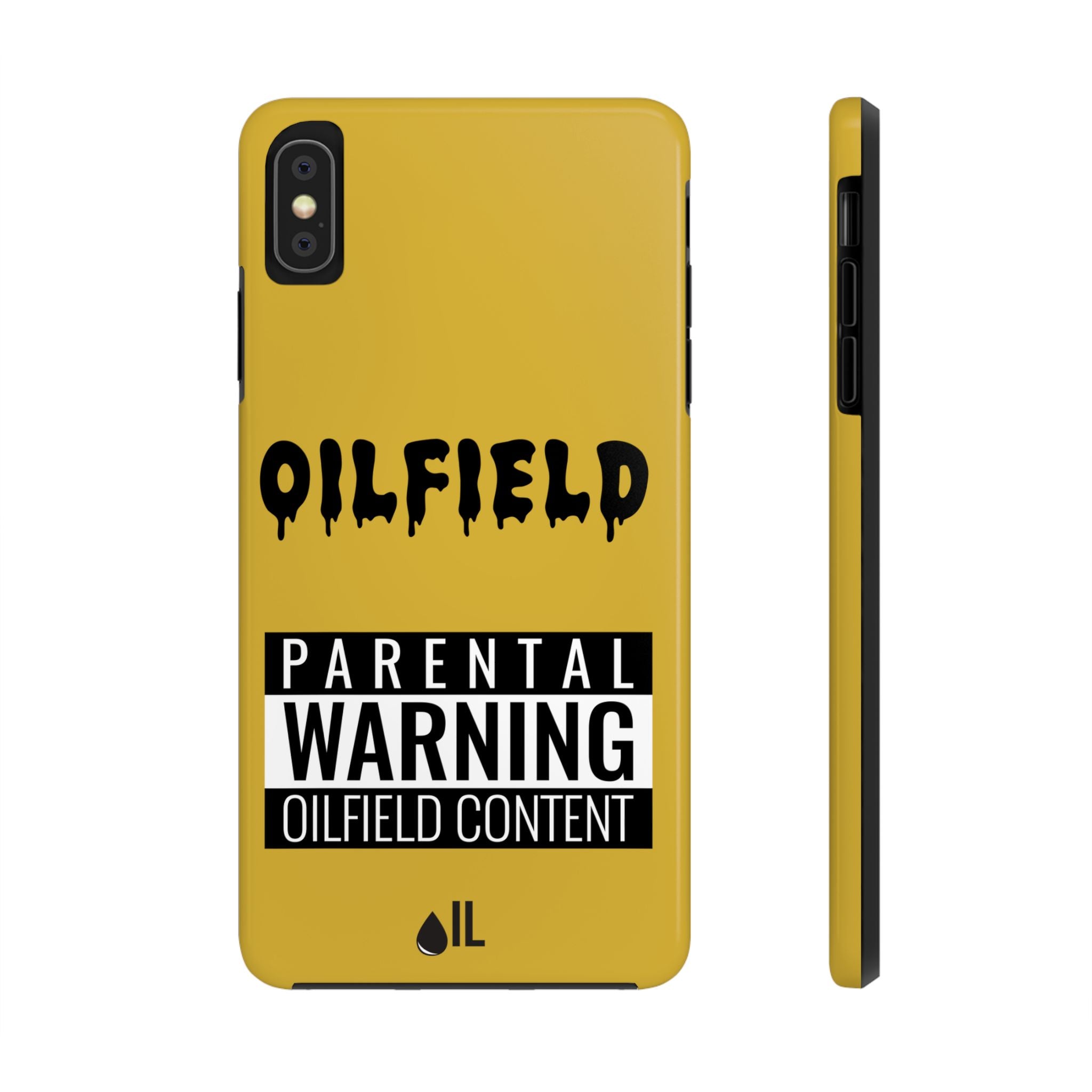 Parental Warning Oilfield Content Tough Phone Case (Golden)