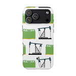 Pumpjack and Money Tough Phone Case (White)