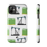 Pumpjack and Money Tough Phone Case (White)