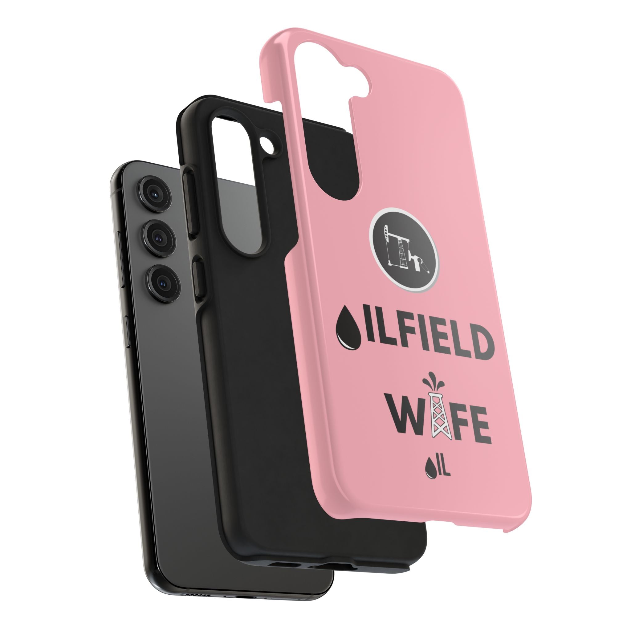 Oilfield Wife Tough Phone Case (Light Pink)