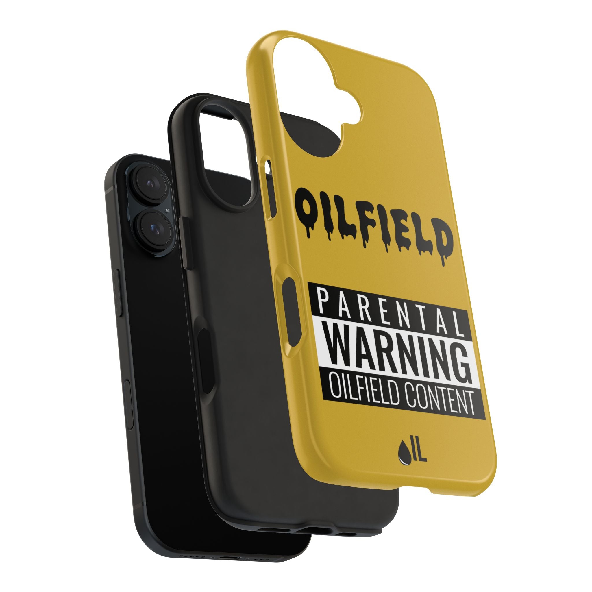 Parental Warning Oilfield Content Tough Phone Case (Golden)