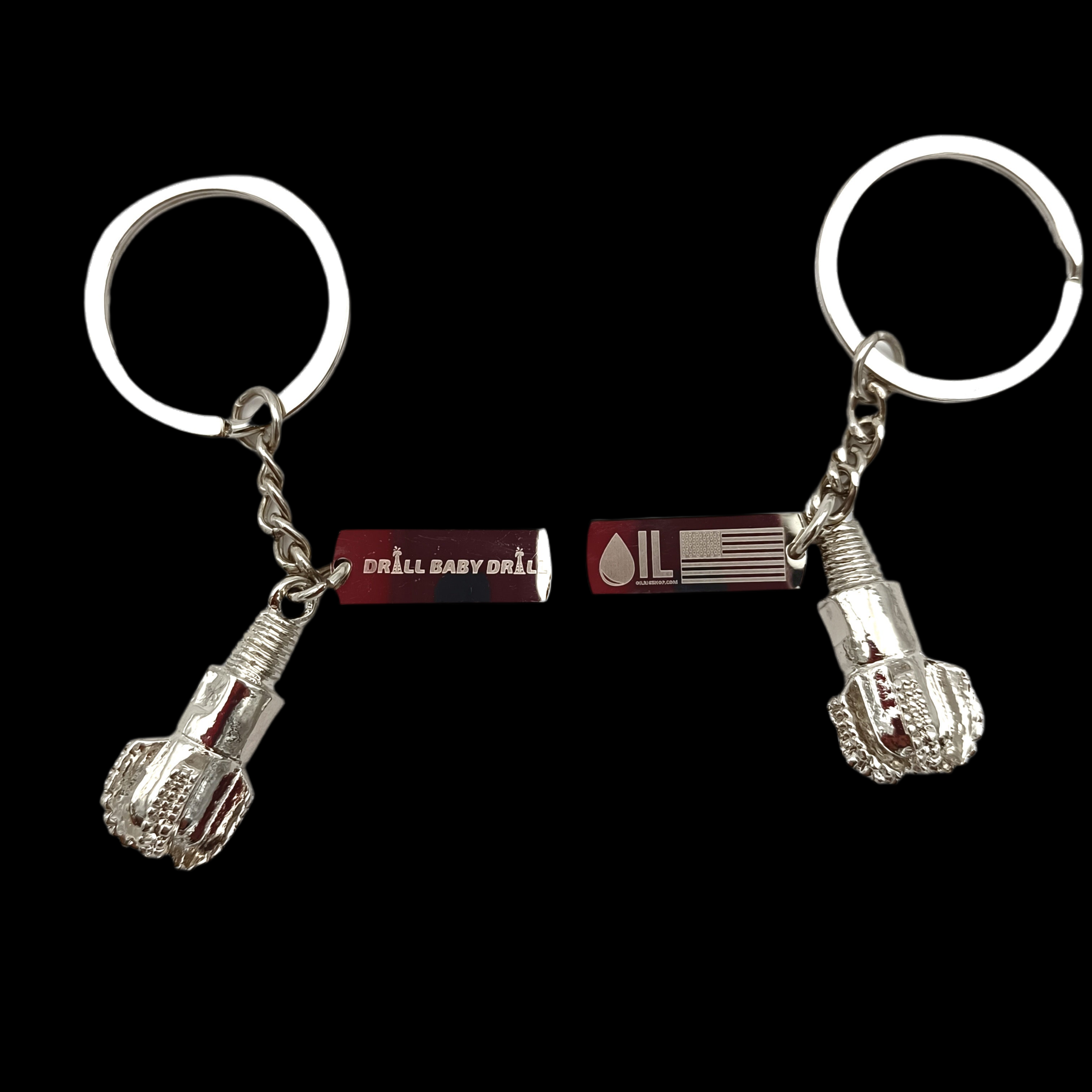 Drill Baby Drill Bit Keychain