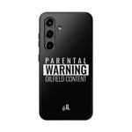 Parental Warning Oilfield Content Tough Phone Case (Black)