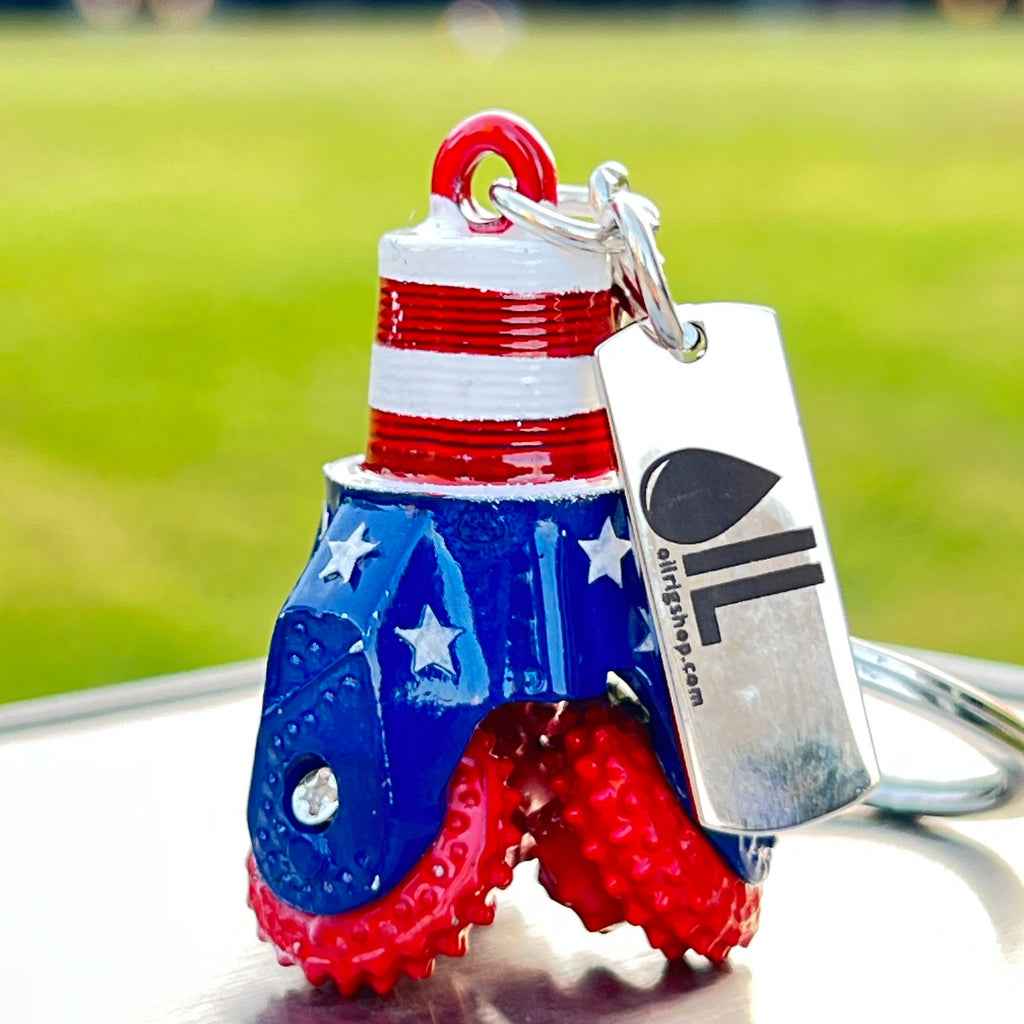 American Oil Tricone Drill Bit Keychain