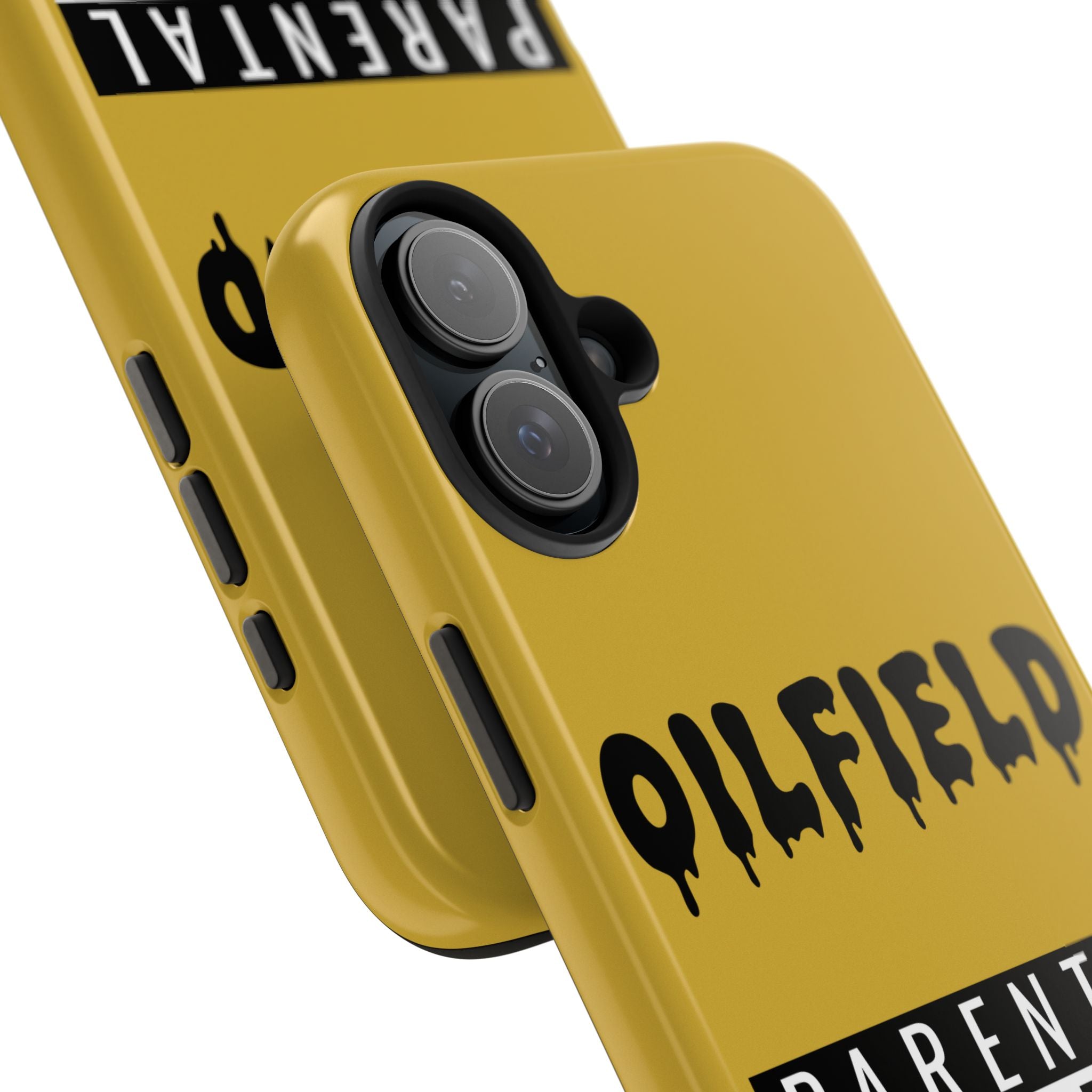 Parental Warning Oilfield Content Tough Phone Case (Golden)