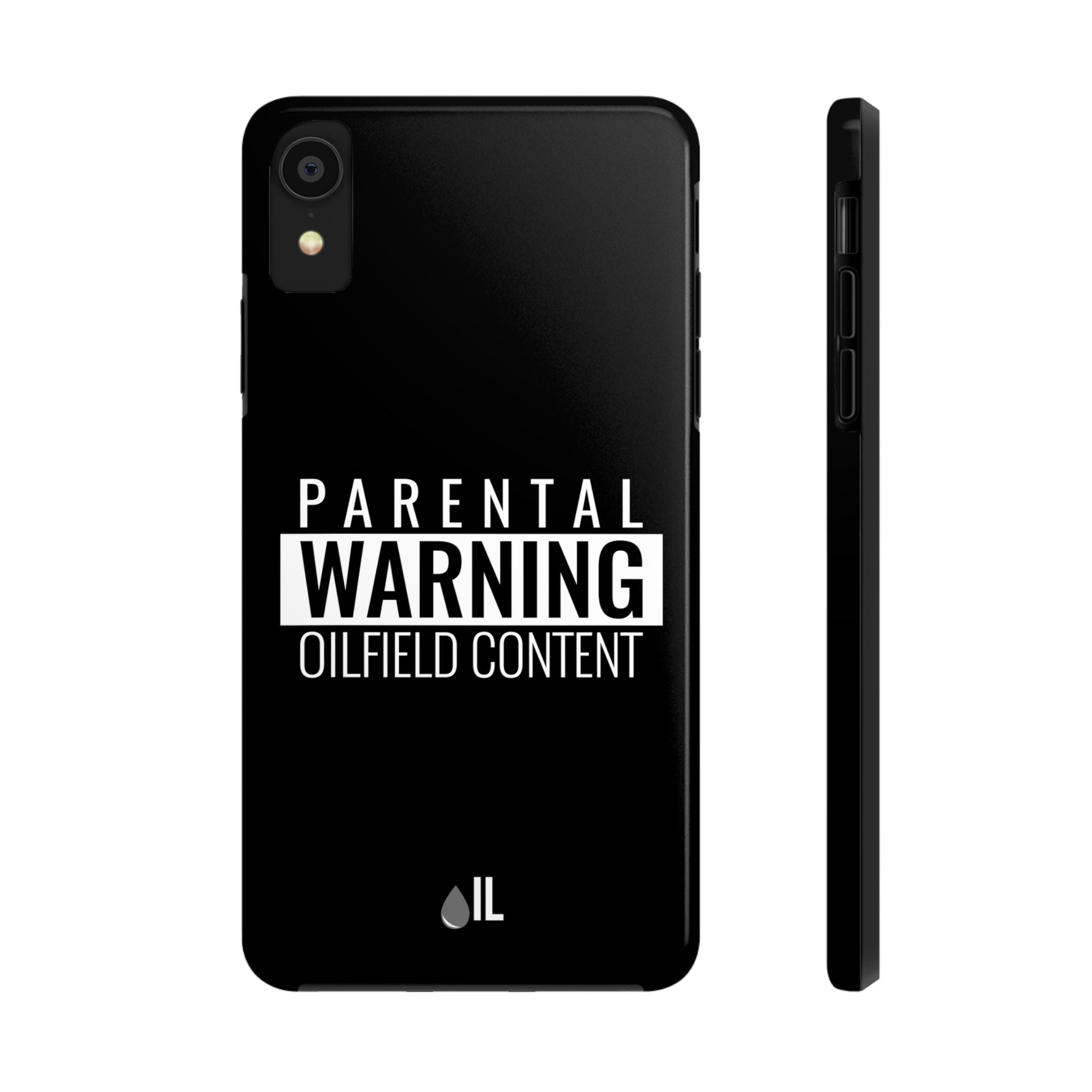 Parental Warning Oilfield Content Tough Phone Case (Black)