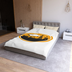 Oilfield Microfiber Duvet Cover