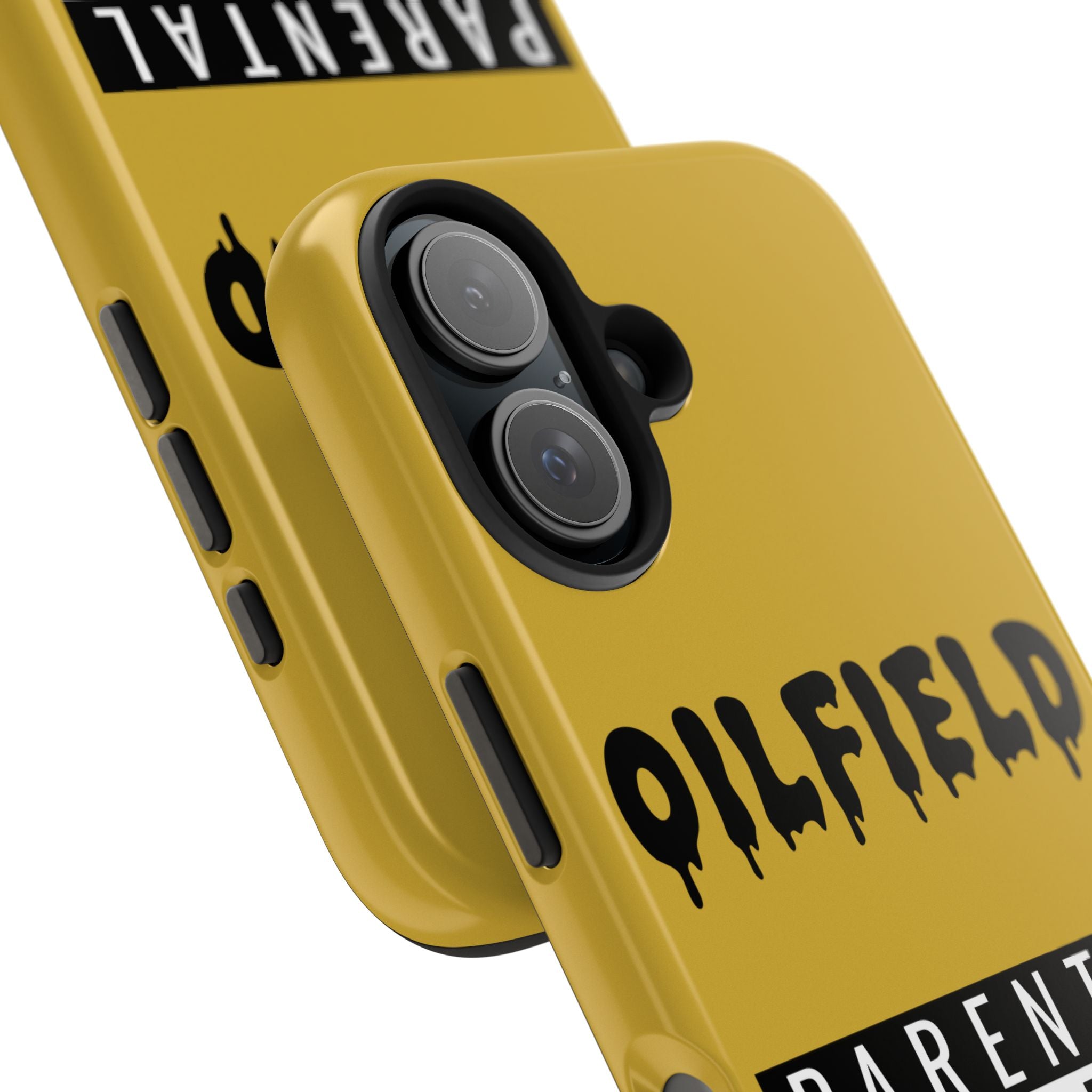 Parental Warning Oilfield Content Tough Phone Case (Golden)