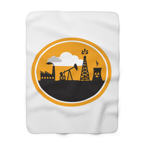 Oilfield Sherpa Fleece Blanket