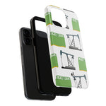 Pumpjack and Money Tough Phone Case (White)