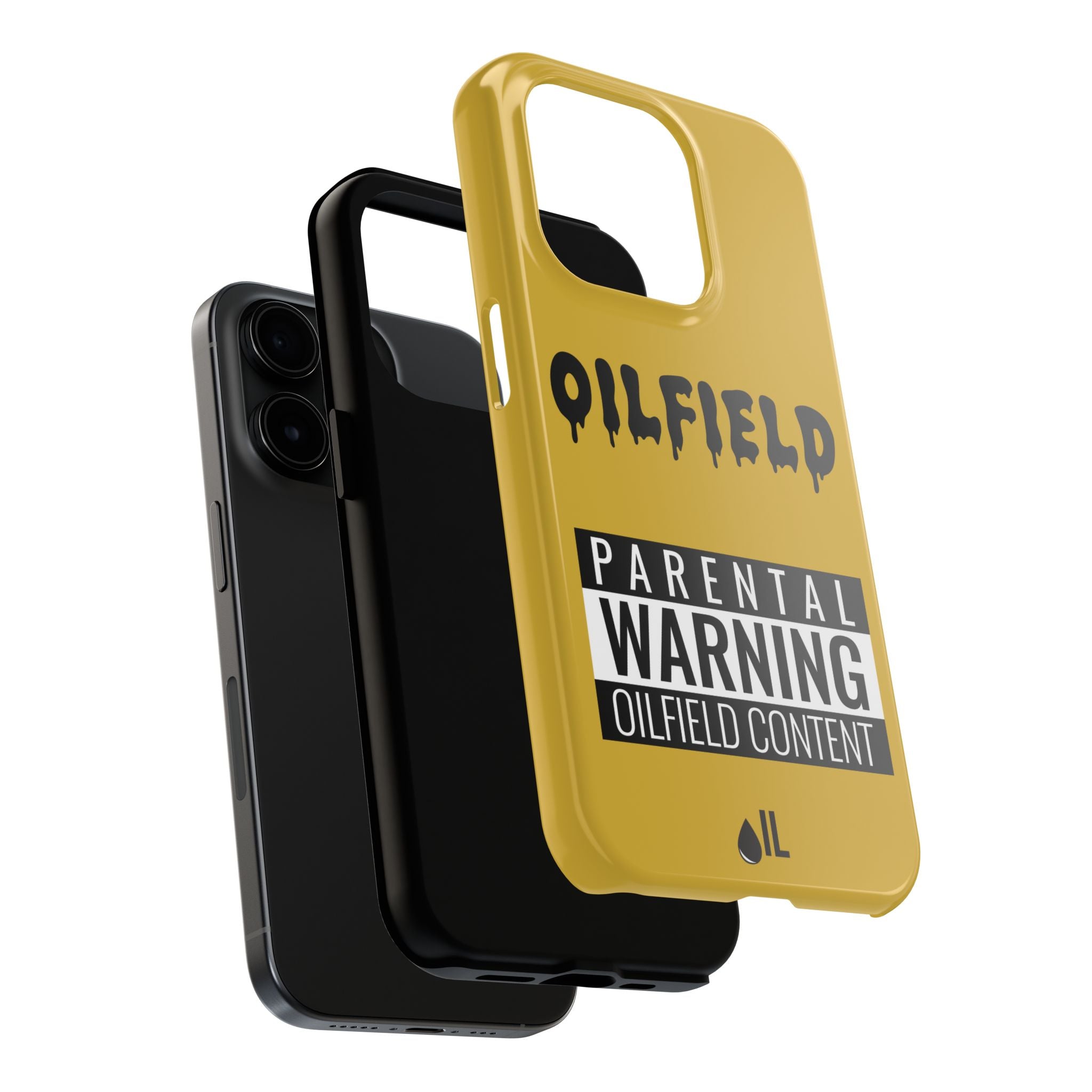 Parental Warning Oilfield Content Tough Phone Case (Golden)