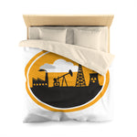 Oilfield Microfiber Duvet Cover