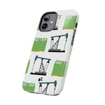 Pumpjack and Money Tough Phone Case (White)