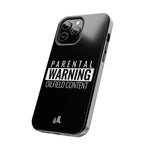 Parental Warning Oilfield Content Tough Phone Case (Black)