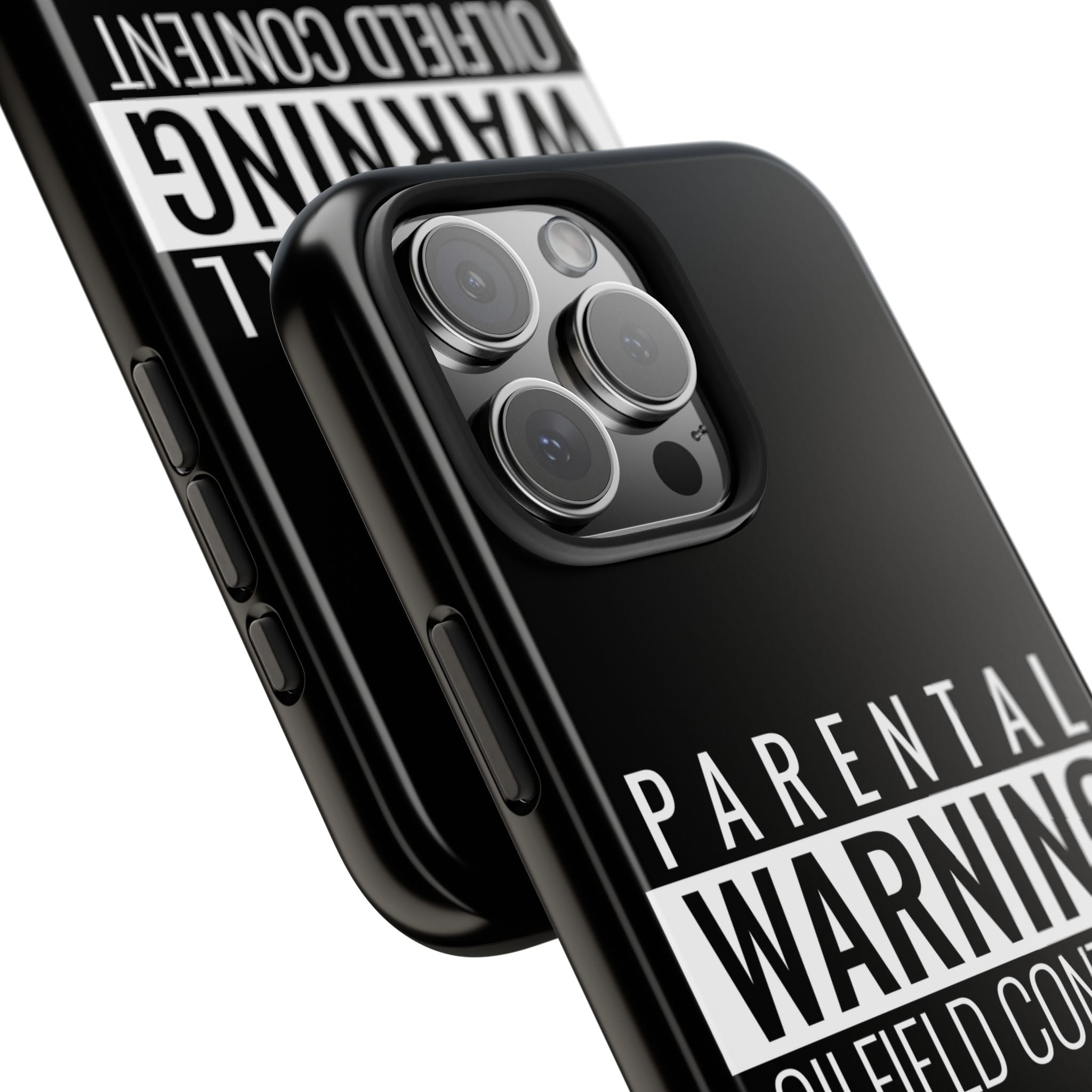 Parental Warning Oilfield Content Tough Phone Case (Black)