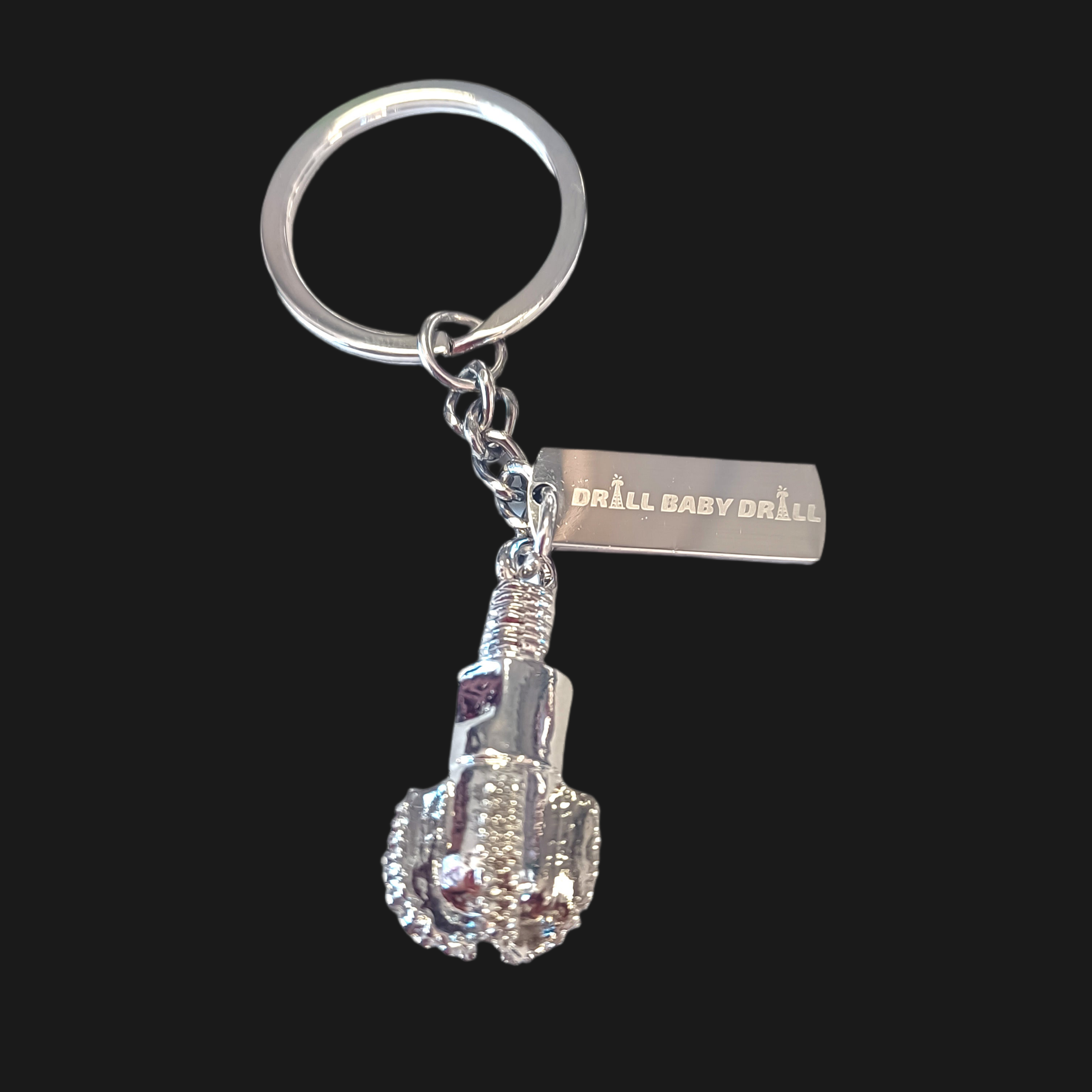 Drill Baby Drill Bit Keychain