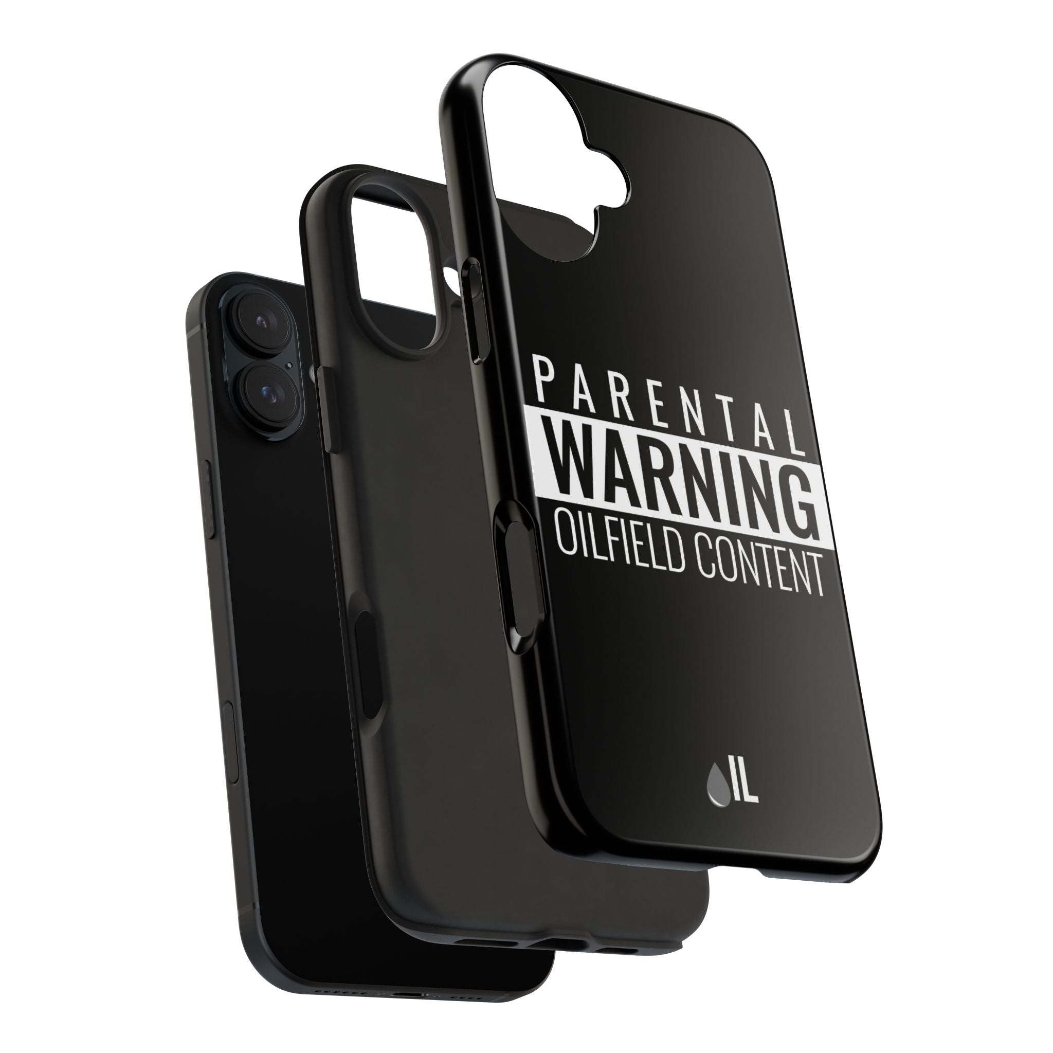 Parental Warning Oilfield Content Tough Phone Case (Black)