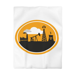 Oilfield Microfiber Duvet Cover