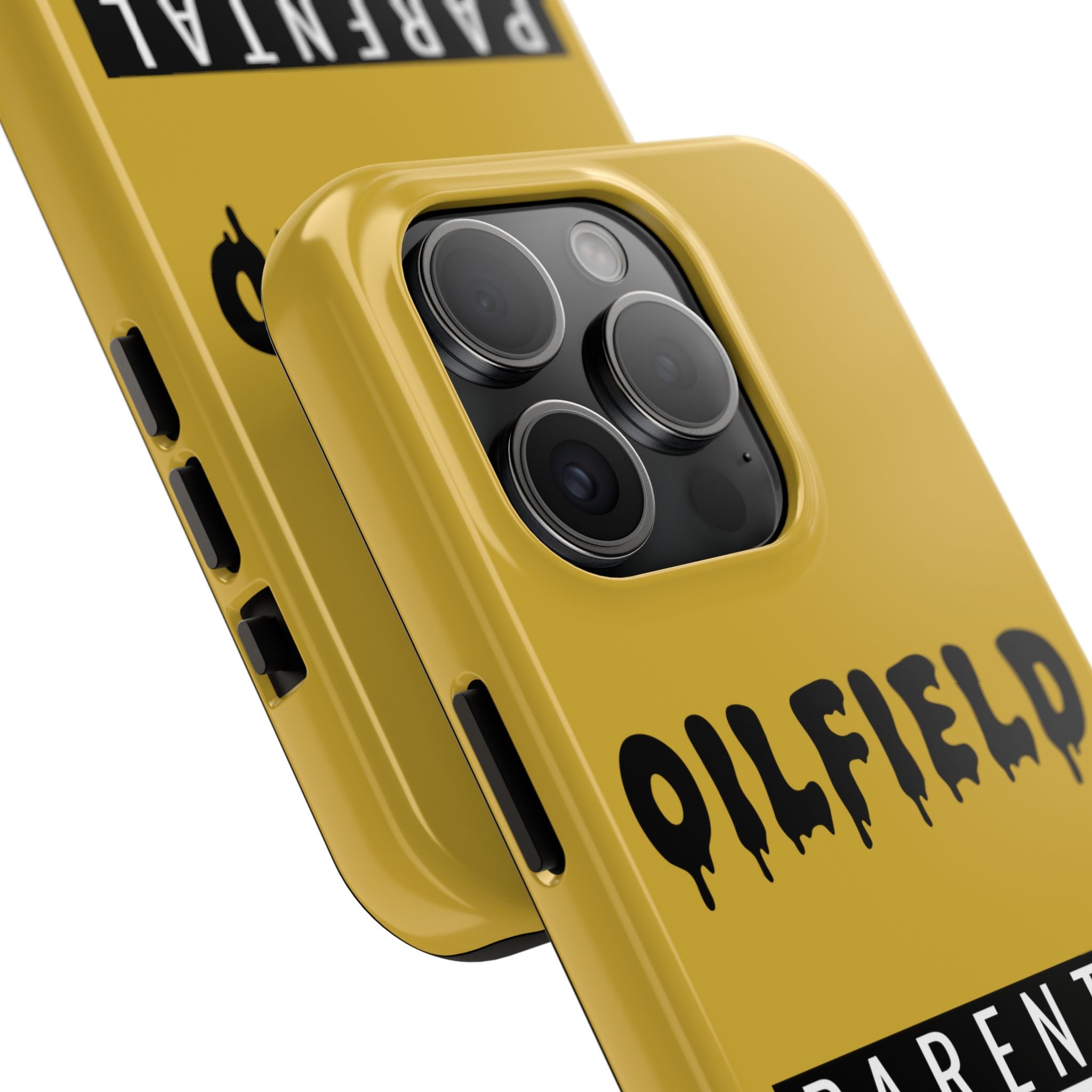 Parental Warning Oilfield Content Tough Phone Case (Golden)