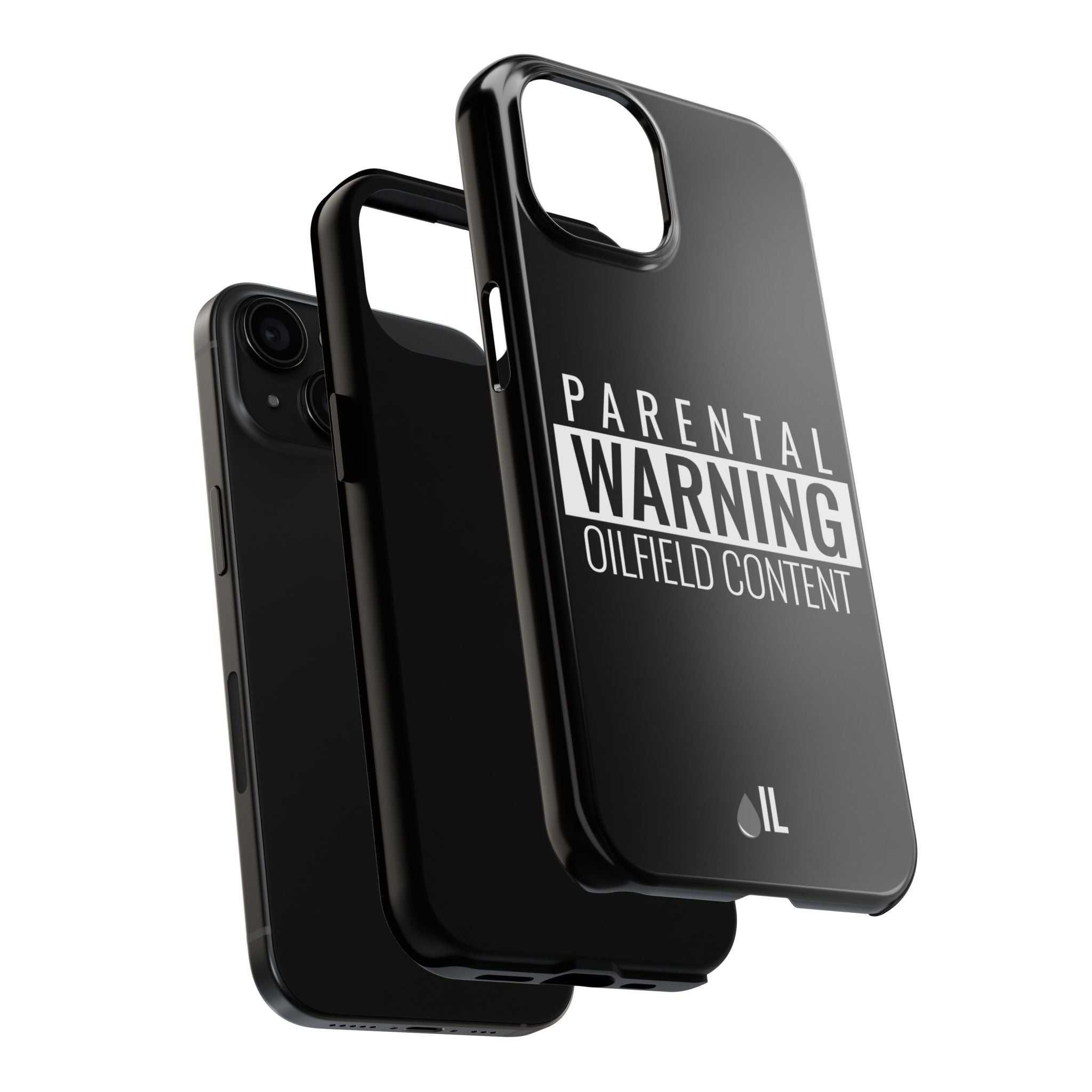 Parental Warning Oilfield Content Tough Phone Case (Black)