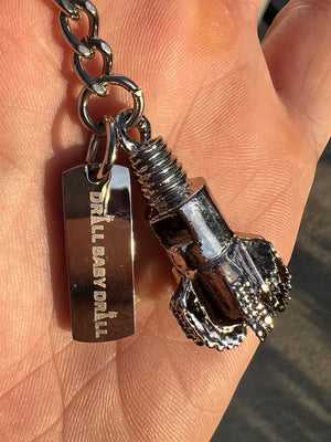 Drill Baby Drill Bit Keychain