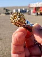 Oilfield Stainless Steel and Bronze PDC or Diamond Drill Bit Bottle Opener and Keychain