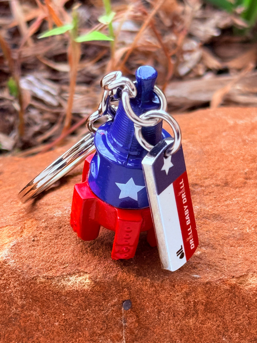 Texas Oil PDC Drill Bit Keychain