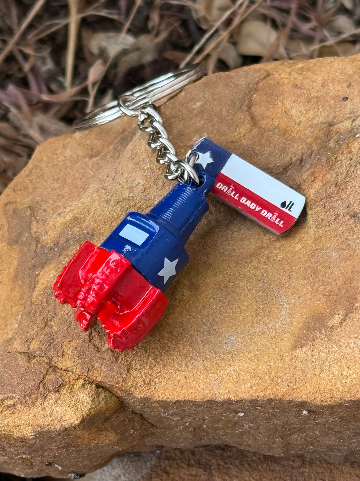 Texas Oil PDC Drill Bit Keychain