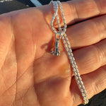 Oilfield Worker Necklace - Handcrafted Sterling Silver Drill Bit Charm