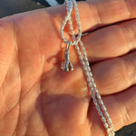 Oilfield Worker Necklace - Handcrafted Sterling Silver Drill Bit Charm