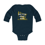 Made in an Oilfield Boom Infant Long Sleeve Bodysuit (Dark Colors)