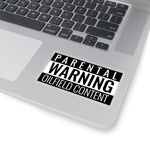 Parental Warning Oilfield Content Sticker