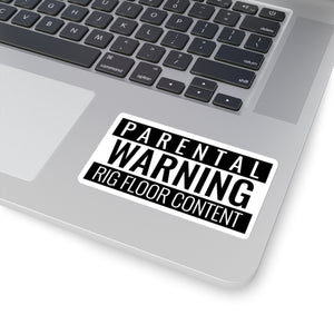 Parental Warning Rig Floor Content Sticker