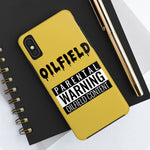 Parental Warning Oilfield Content Tough Phone Case (Golden)