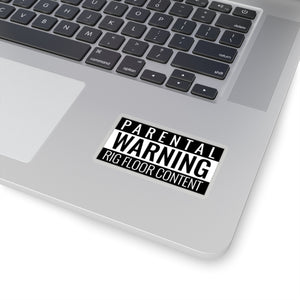 Parental Warning Rig Floor Content Sticker