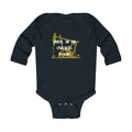 Made in an Oilfield Boom Infant Long Sleeve Bodysuit (Dark Colors)