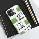 Pumpjack and Money Tough Phone Case (White)