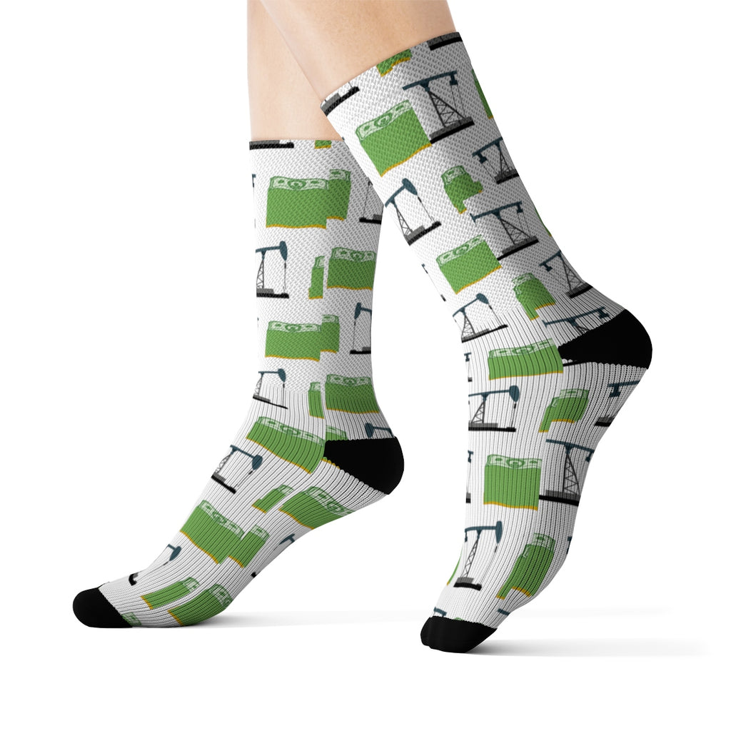 Oilfield and Money Socks