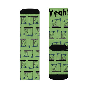 Frac Yeah! Oilfield Socks (Dollar bill color)