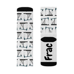 Frac it Pumpjack Oilfield Socks (White)