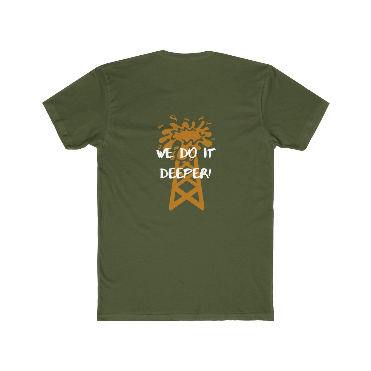 We Do it Deeper Men's Cotton Crew Tee (Dark Colors)